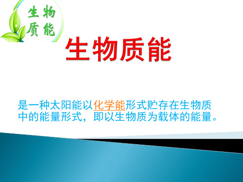 生物质能