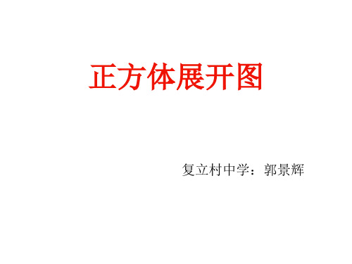 正方体的展开图动画 郭景辉