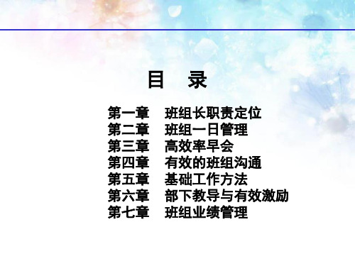 《杰出班组长训练》沟通_激励_早会