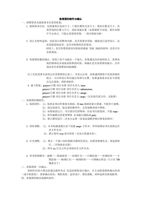 效果图制作及确认