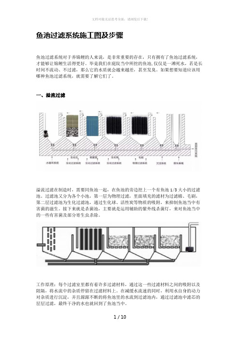 鱼池过滤系统施工图及步骤