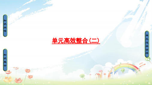 高考历史一轮复习第2单元古希腊和古罗马的政治制度与近代西方资本主义政体的建立单元高效整合课件岳麓版