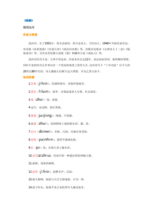1.《理想》