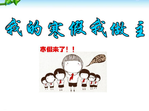 《我的寒假我做主》PPT-完美版