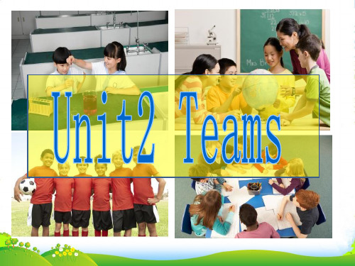 北师大八年级英语上册Unit 2 Teams 课件