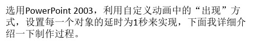 用PowerPoint制作比赛计时器