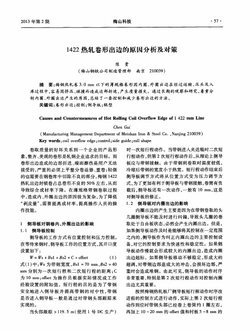 1422热轧卷形出边的原因分析及对策