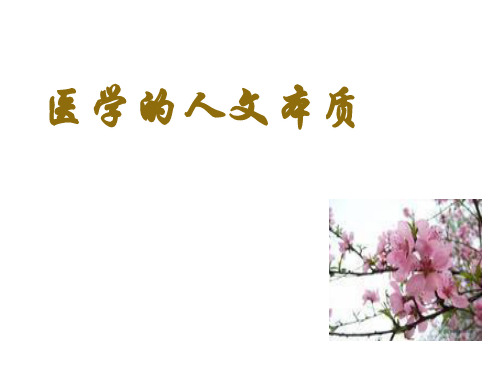 医学与人文  ppt课件