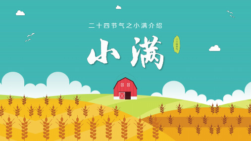 传统二十四节气小满节气知识科普宣传教育课件