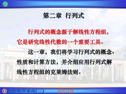 第二章行列式(10-11年)