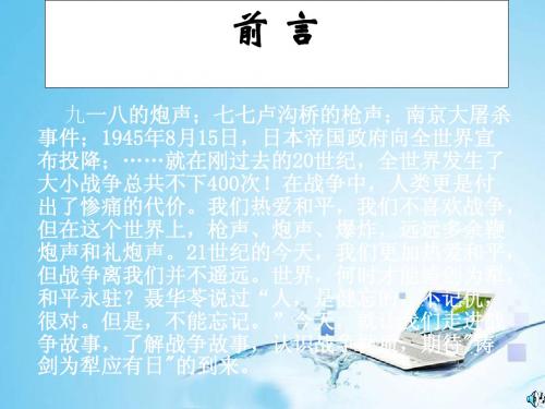 世界何时铸剑为犁  课件 (5)
