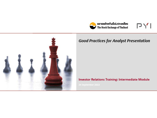 PYI - Analyst presentation training
