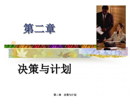 第2章决策与计划