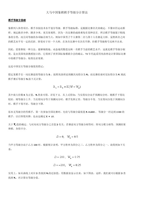 棋手K值计算