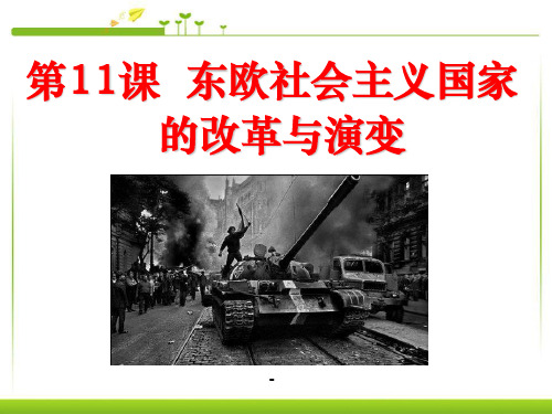 第11课_东欧社会主义国家的改革与演变教学课件
