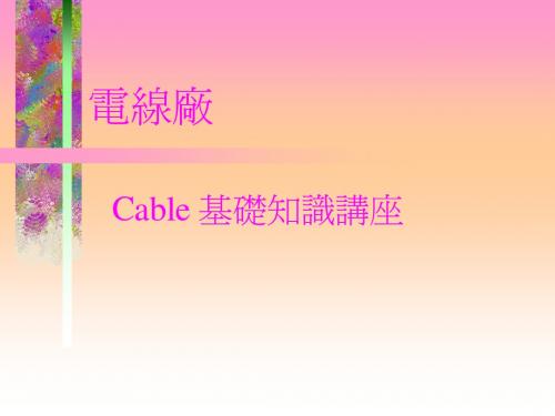 Cable 基础知识讲座