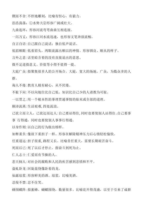 七年级下册成语运用.doc
