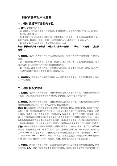 销售钢材基础知识