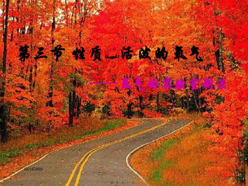九年级化学全册 第二章 第一节 性质活泼的氧气课件 