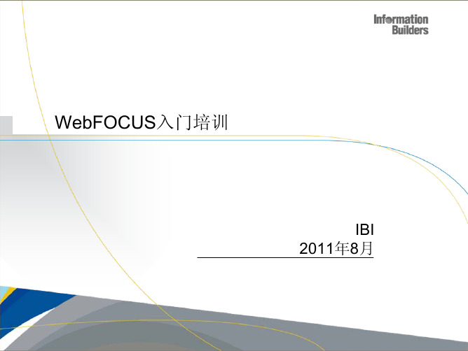 WebFOCUS 基础培训教程