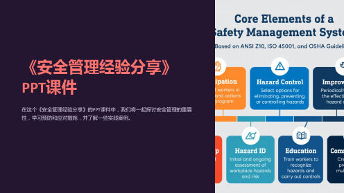 《安全管理经验分享》课件