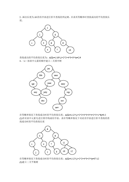 数据结构 严蔚敏  第八章答案