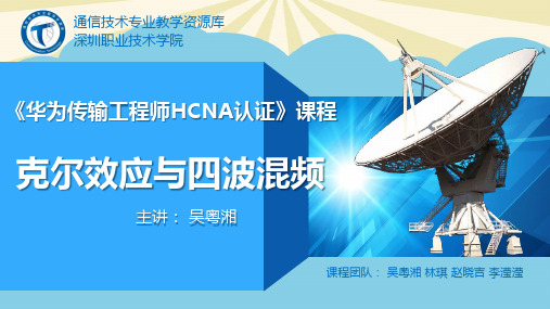 【优】光纤的非线性克尔效应和四波混频最全PPT资料