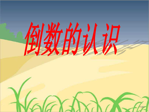 小学六年级数学上册倒数的认识PPT(人教版)完整版.ppt