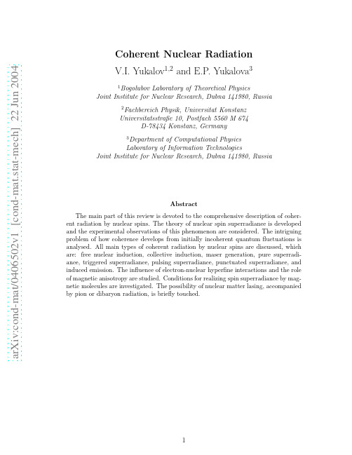 Coherent Nuclear Radiation