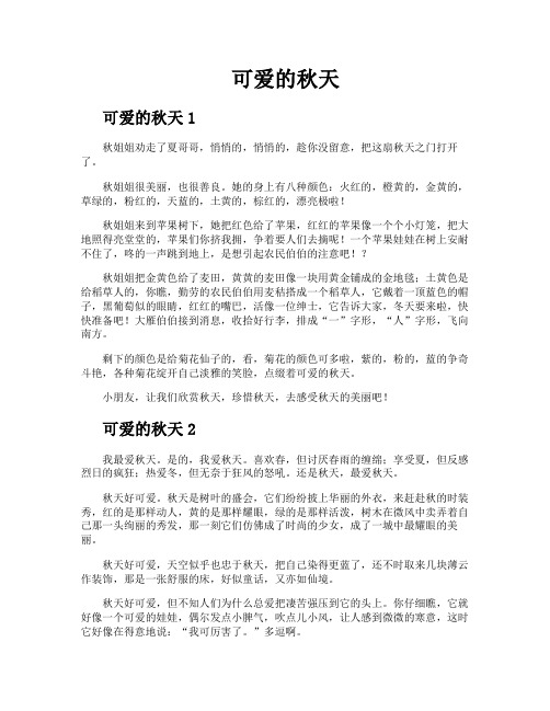 可爱的秋天