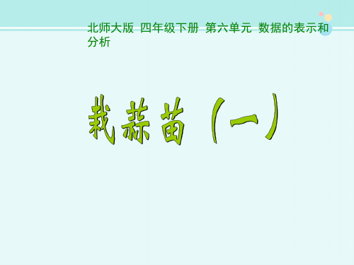 《栽蒜苗(一)》(刘瑞)-完整版PPT课件