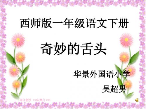 奇妙的舌头ppt