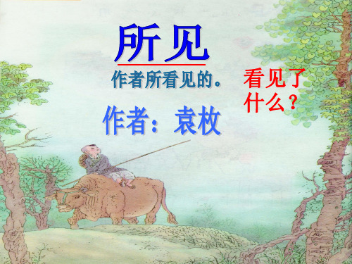 《所见》优秀课件ppt