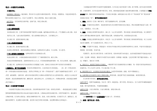 阅读理解——小说