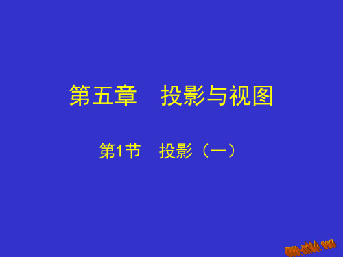 北师大版九上《51投影(1)》ppt课件教材