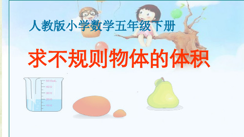 五年级数学下册课件-3.3 求不规则物体的体积21-人教版