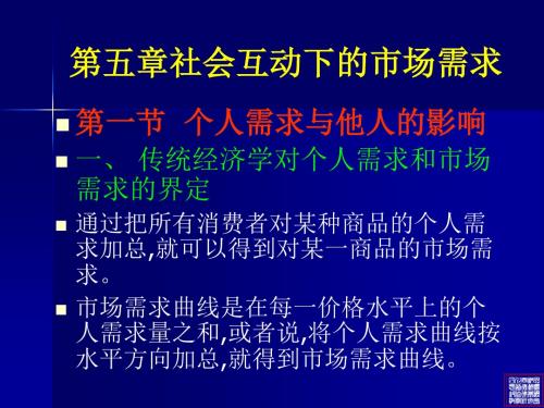 第五章社会互动下的市场需求