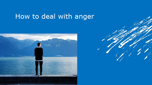 How to deal with anger