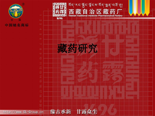 藏药研究ppt课件