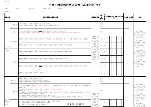 工程质量检查综合评分表(2019版修订)V3