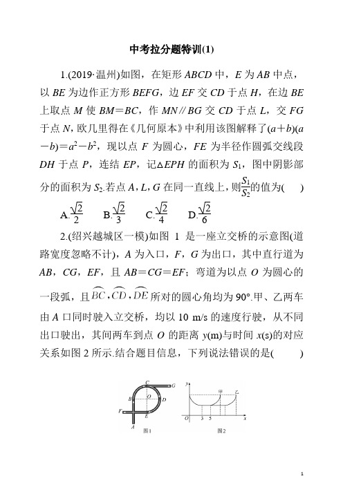 2020年中考数学专题训练(8) (3)