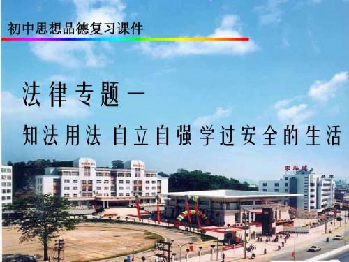 2015中考政治法律专题复习课件