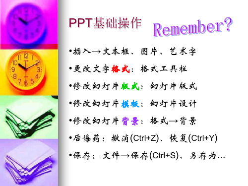 PPT第二讲切换与动画