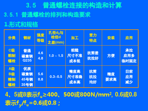 钢结构连接(螺栓连接)课程课件