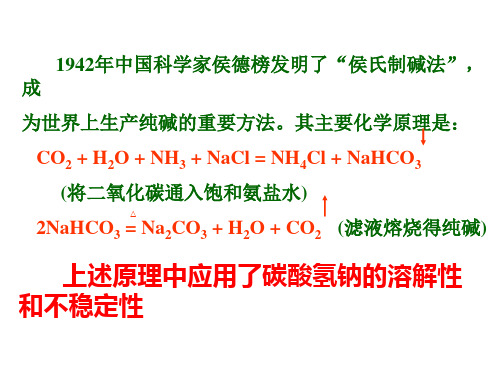 高一化学必修1：3.2侯氏制碱法和氢氧化铝的图象
