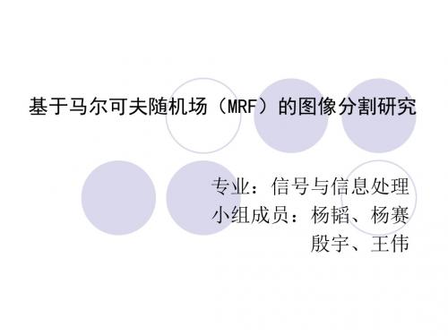 基于马尔可夫随机场的图像分割研究