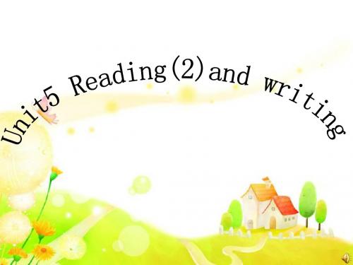 unit 5 reading & writing