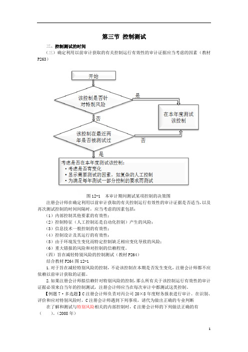 12注会审计·刘圣妮基础班·【078】第十二章  风险应对(5)