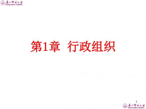 行政组织概述(PPT 80张)