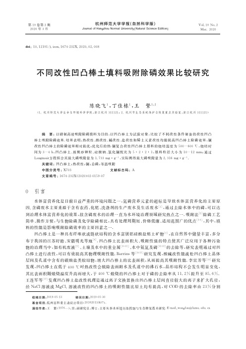 不同改性凹凸棒土填料吸附除磷效果比较研究
